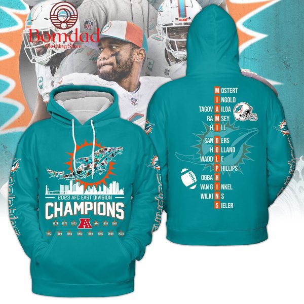 2023 AFC East Division Champions Miami Dolphins Hoodie T Shirt