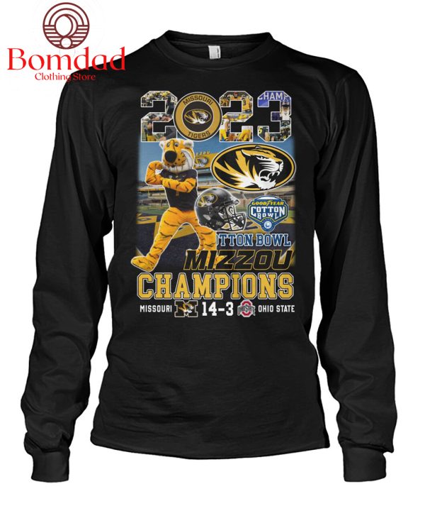 2023 Missouri Tigers Cotton Bowl Champions T Shirt