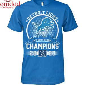 2023 NFC North Division Champions Detroit Lions T Shirt
