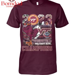 2023 Virginia Tech Military Bowl Champions T Shirt