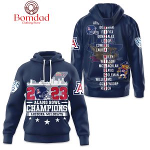Arizona Wildcats 2023 Alamo Bowl Champions Hoodie T Shirt