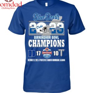 Blue Devils 2023 Birmingham Bowl Champions T Shirt
