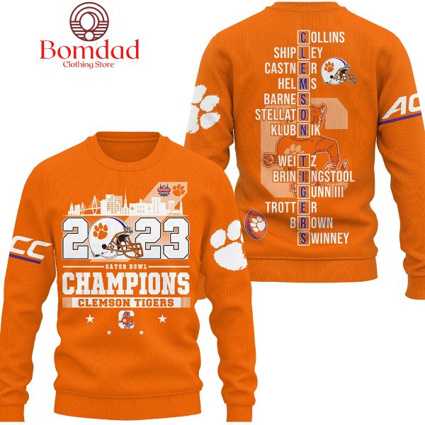 Clemson Tigers 2023 Gator Bowl Champions Hoodie T Shirt
