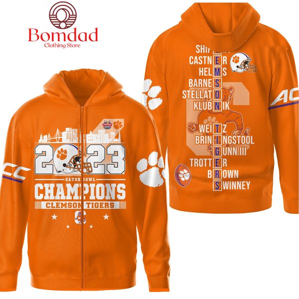 Clemson Tigers 2023 Gator Bowl Champions Hoodie T Shirt