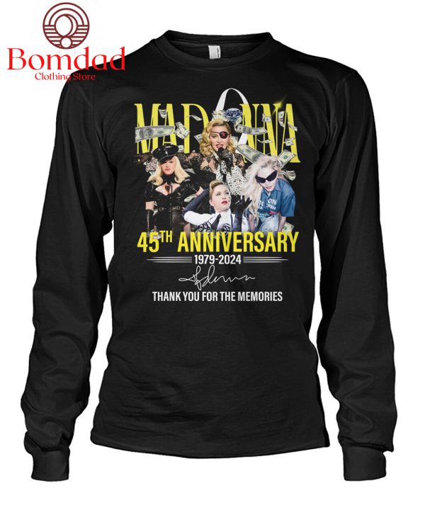 Madonna 45th Anniversary 1979 2024 Memories T Shirt