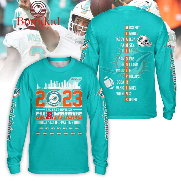 Miami Dolphins 2023 AFC Champions Hoodie T Shirt