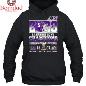 Northwestern Wildcats 2023 Las Vegas Bowl Champions T Shirt