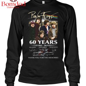Pink Floyd 60 Years 1965 2025 Memories T Shirt