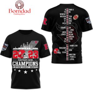 Rutgers Scarlet Knights 2023 Pinstripe Bowl Champions Hoodie T Shirt