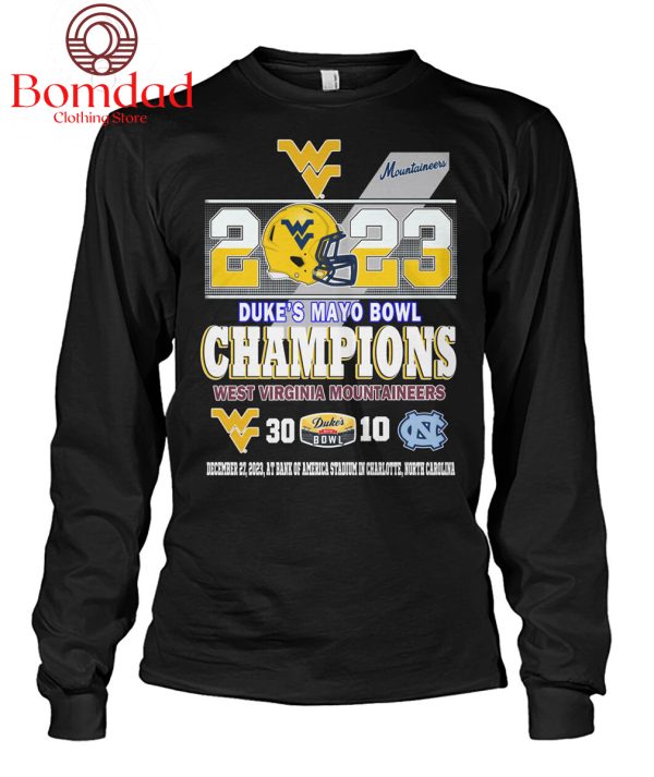 West Virginia Mountaineers Duke’s Mayo Bowl Champions T Shirt