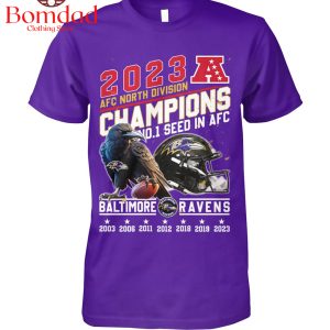 2023 AFC North Division Champions Baltimore Ravens T Shirt