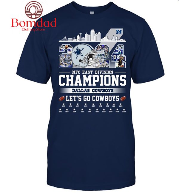 2024 NFC East Division Champions Dallas Cowboys T Shirt