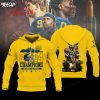Undefeated 2023 Perfect Season Michigan Wolverines Gold Hoodie T Shirt