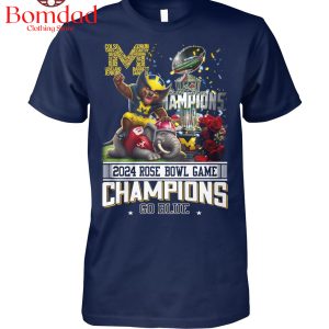 2024 Rose Bowl Game Champions Go Blue Beat Alabama Crimson Tide T Shirt