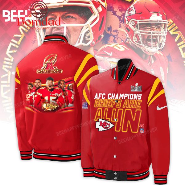 AFC Champions Chiefs Are All In Baseball Jacket