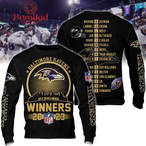 AFC Divisional Winners 2023 Baltimore Ravens Hoodie T Shirt