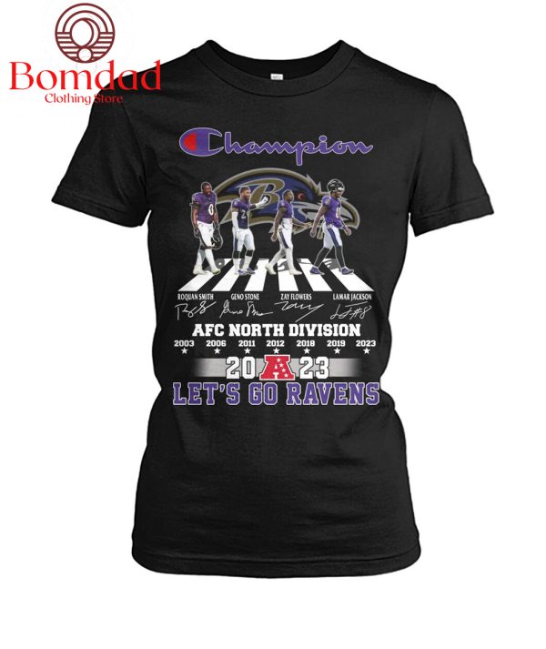 AFC North Division Baltimore Ravens Champion T Shirt