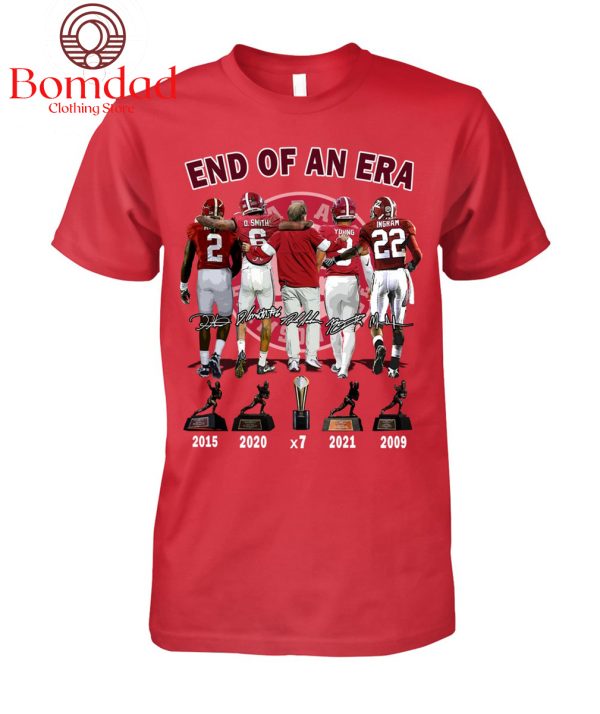Alabama Crimson Tide End Of An Era Nick Saban T Shirt