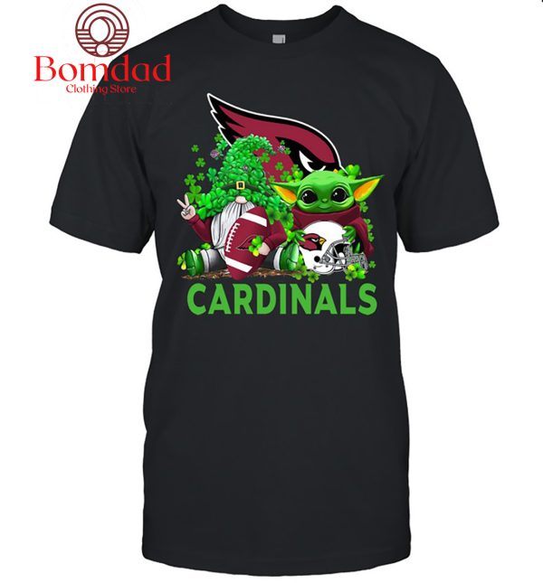 Arizona Cardinals Baby Yoda Happy St.Patrick’s Day Shamrock T Shirt