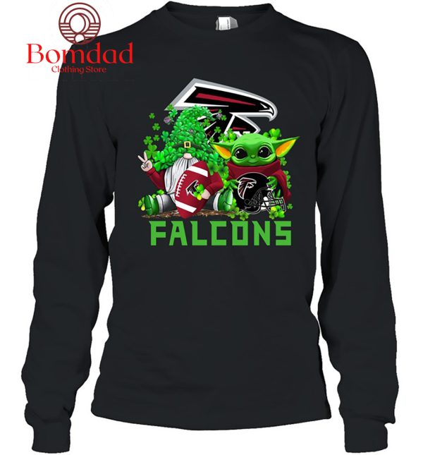 Atlanta Falcons Baby Yoda Happy St.Patrick’s Day Shamrock T Shirt