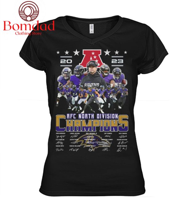 Baltimore Ravens AFC North Division Champions 2023 T Shirt