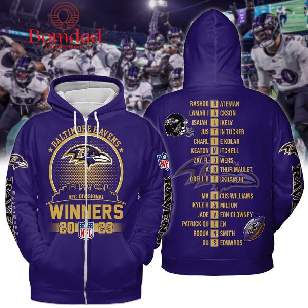 Baltimore Ravens AFC Winner 2023 Purple Design Hoodie T Shirt