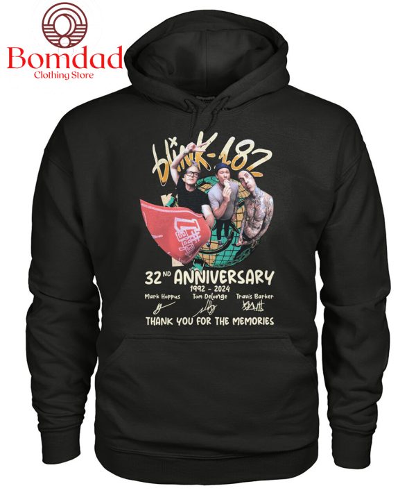 Blink 182 32nd Anniversary 1992 2024 Memories T Shirt