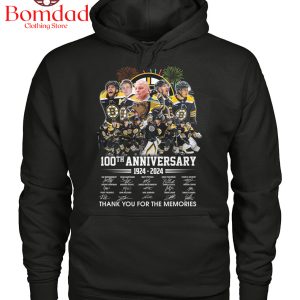 Boston Bruins 100th Anniversary 1924 2024 Memories T Shirt