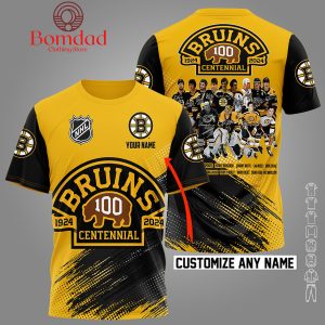 Boston Bruins NHL 100 Centennial 2024 Personalized Hoodie T Shirt