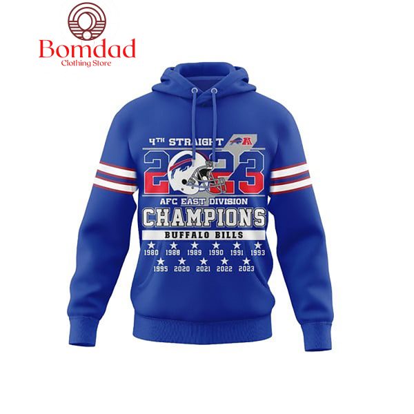 Buffalo Bills 2023 4th Straight AFC Champions Bills Mafia Hoodie T Shirt