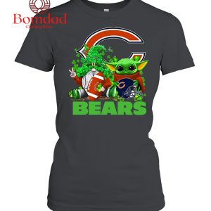 Chicago Bears Baby Yoda Happy St.Patrick’s Day Shamrock T Shirt