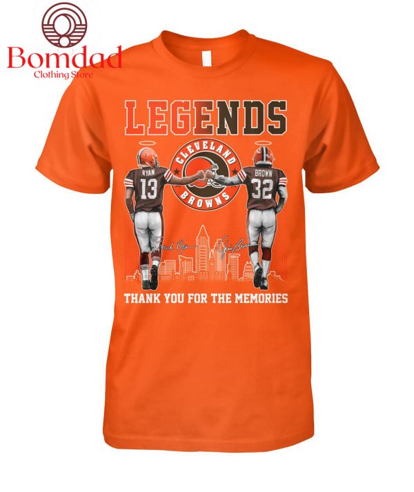 Cleveland Browns Legends Ryan And Brown Memories T Shirt