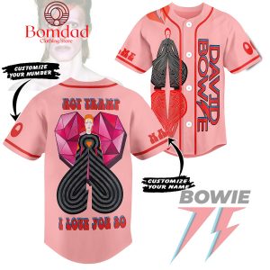 David Bowie Hot Tramp I Love You So Personalized Baseball Jersey