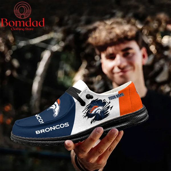 Denver Broncos Personalized Sport Hey Dude Shoes