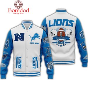 Detroit Lions NFC North Champions Personalized Baseball Jacket