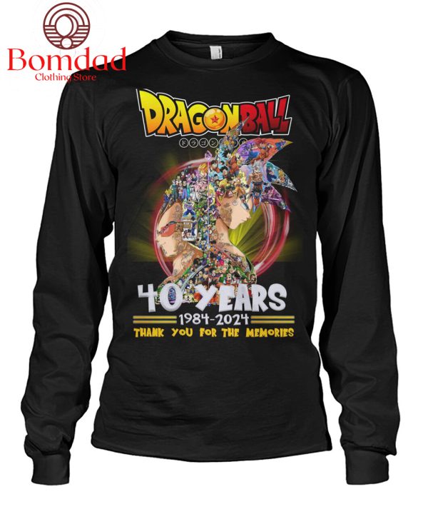 Dragonball 40 Years 1984 2024 Memories T Shirt
