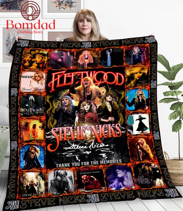 Fleetwood Mac Stevie Nicks Memories Fleece Blanket Quilt