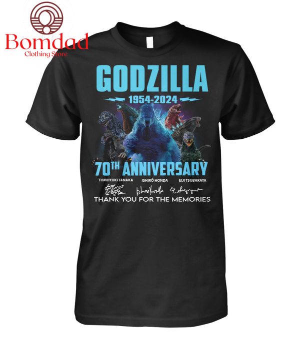 Godzilla 1954 2024 70th Anniversary Memories T Shirt