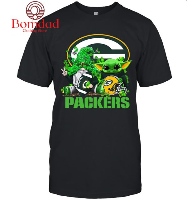 Green Bay Packers Baby Yoda Happy St.Patrick’s Day Shamrock T Shirt