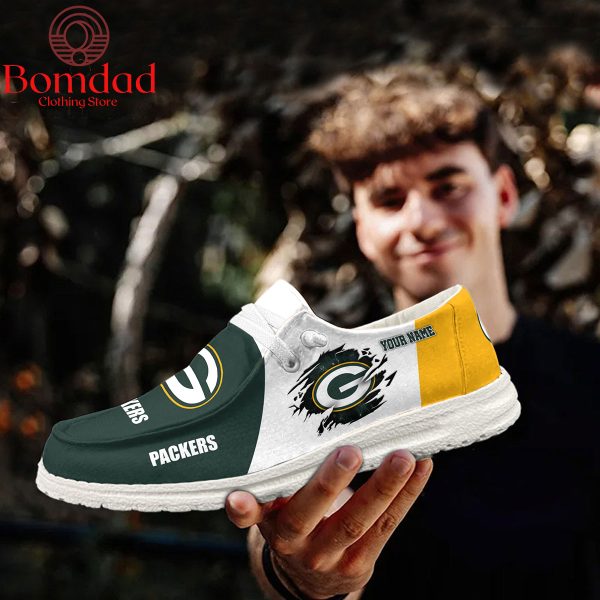 Green Bay Packers Personalized Sport Hey Dude Shoes
