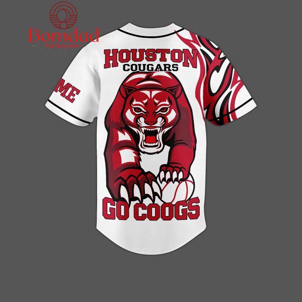 Houston Cougars Go Coogs Personalized Baseball Jersey
