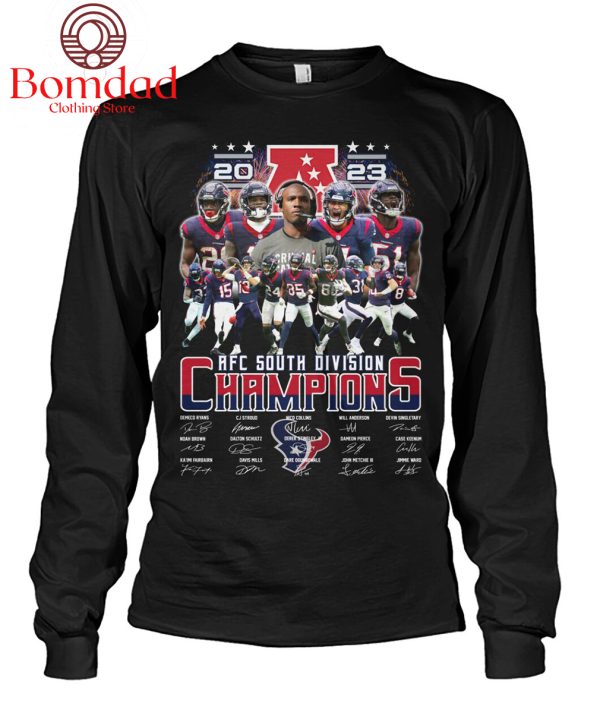 Houston Texans AFC South Division Champions 2023 T Shirt