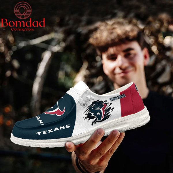 Houston Texans Personalized Sport Hey Dude Shoes