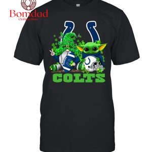 Indianapolis Colts Baby Yoda Happy St.Patrick’s Day Shamrock T Shirt