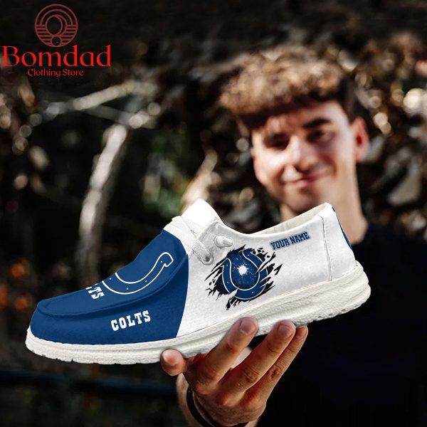 Indianapolis Colts Personalized Sport Hey Dude Shoes