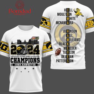 Iowa Hawkeyes 2024 Citrus Bowl Champions Hoodie T Shirt