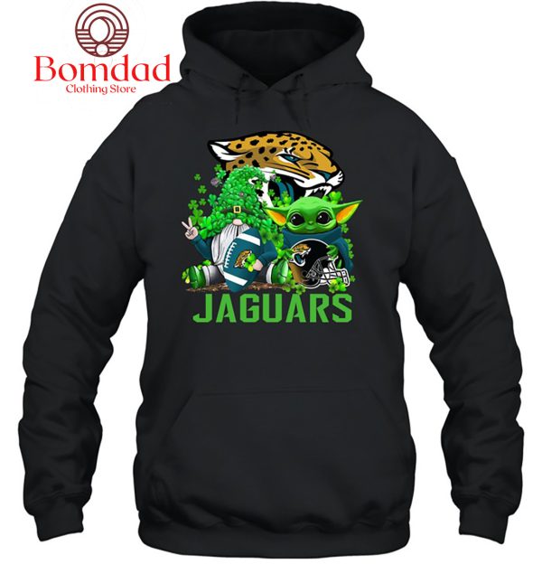 Jacksonville Jaguars Baby Yoda Happy St.Patrick’s Day Shamrock T Shirt