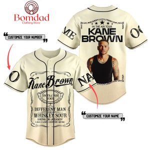 Kane Brown Different Man Country Music In The Air Tour Personalized Baseball Jersey