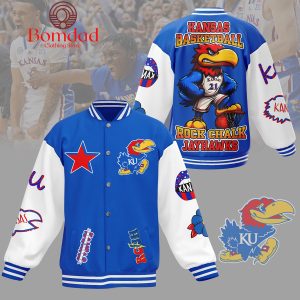 Kansas Basketball Rock Chalk Jayhawks Baseball Jacket