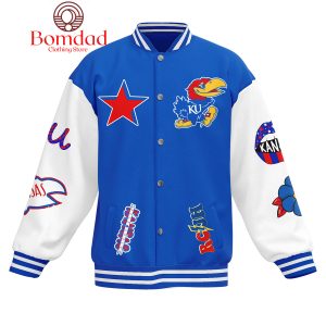 Kansas Basketball Rock Chalk Jayhawks Baseball Jacket